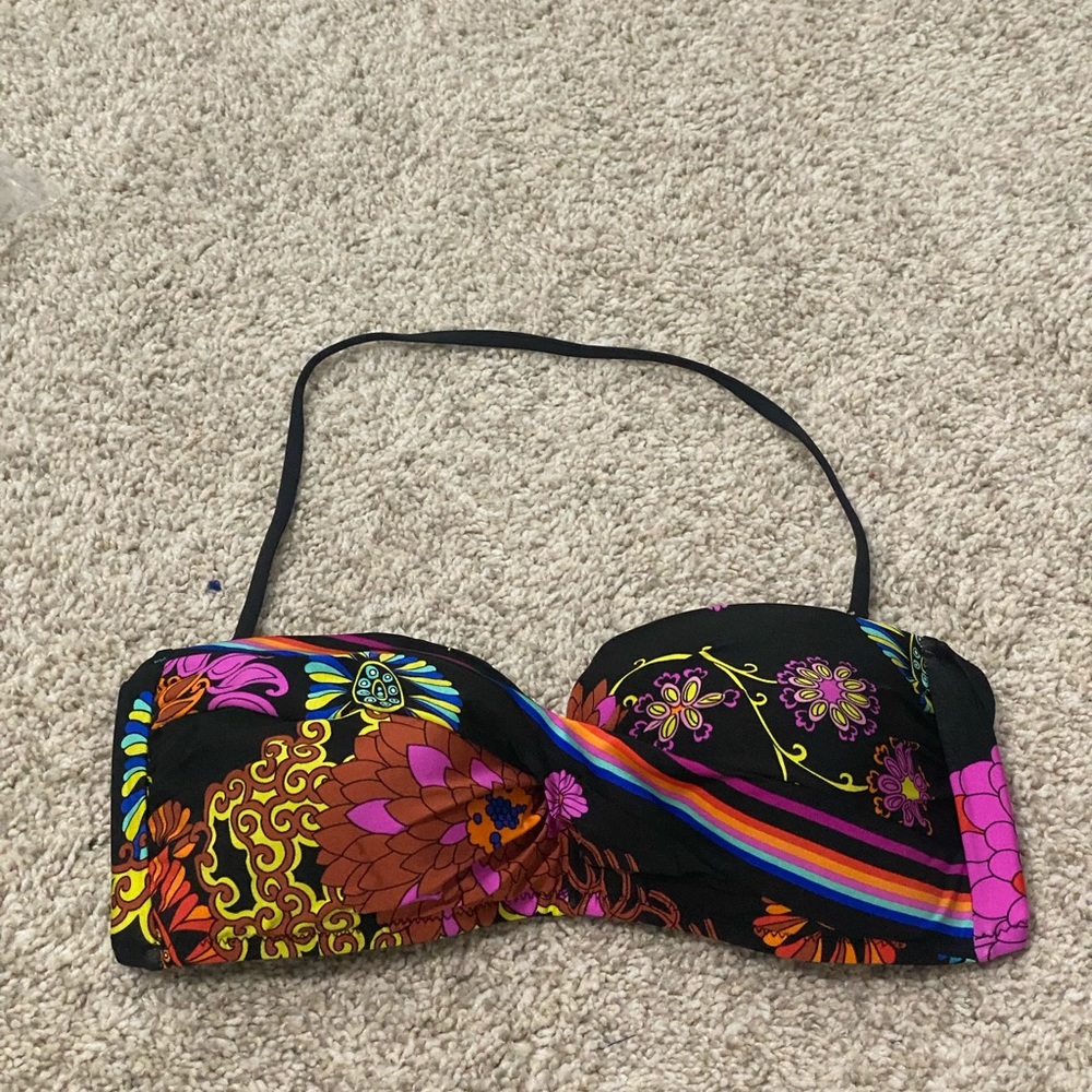 HP 5/17!! NWT Trina Turk Electric Reef Twist Bandeau Top - Picture 7 of 11
